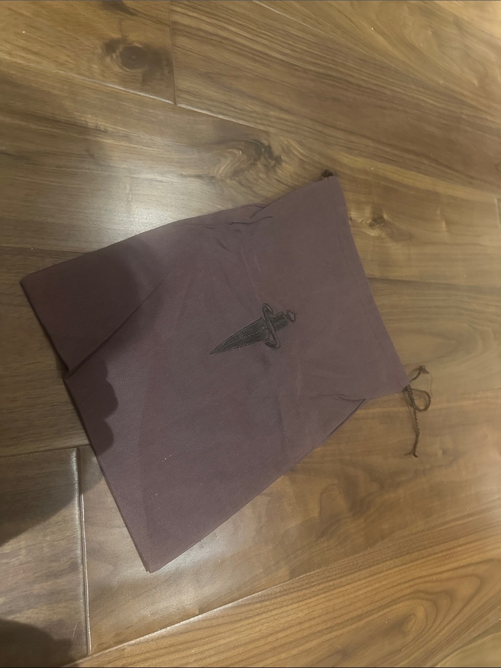 Cesare Paciotti Drawstring Dust Bag with Dagger Motif